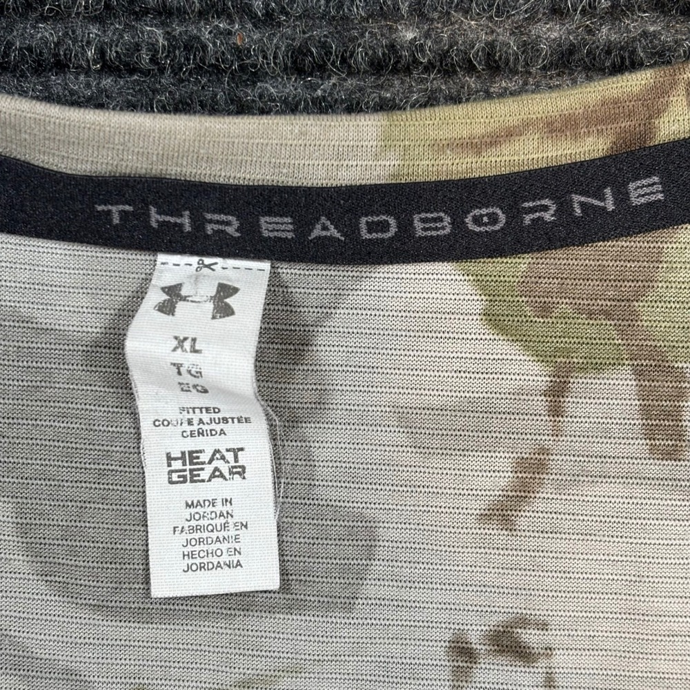 Under Armour Threadborne HeatGear Ridge Reaper Camo T-Shirt Womens XL Fitted - Picture 4 of 5